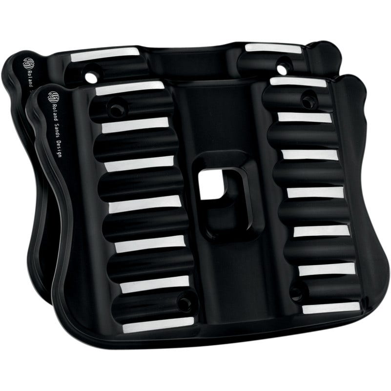 Roland Sands RSD Nostalgia Black Contrast Cut Rocker Box Covers Harley XL 04-14