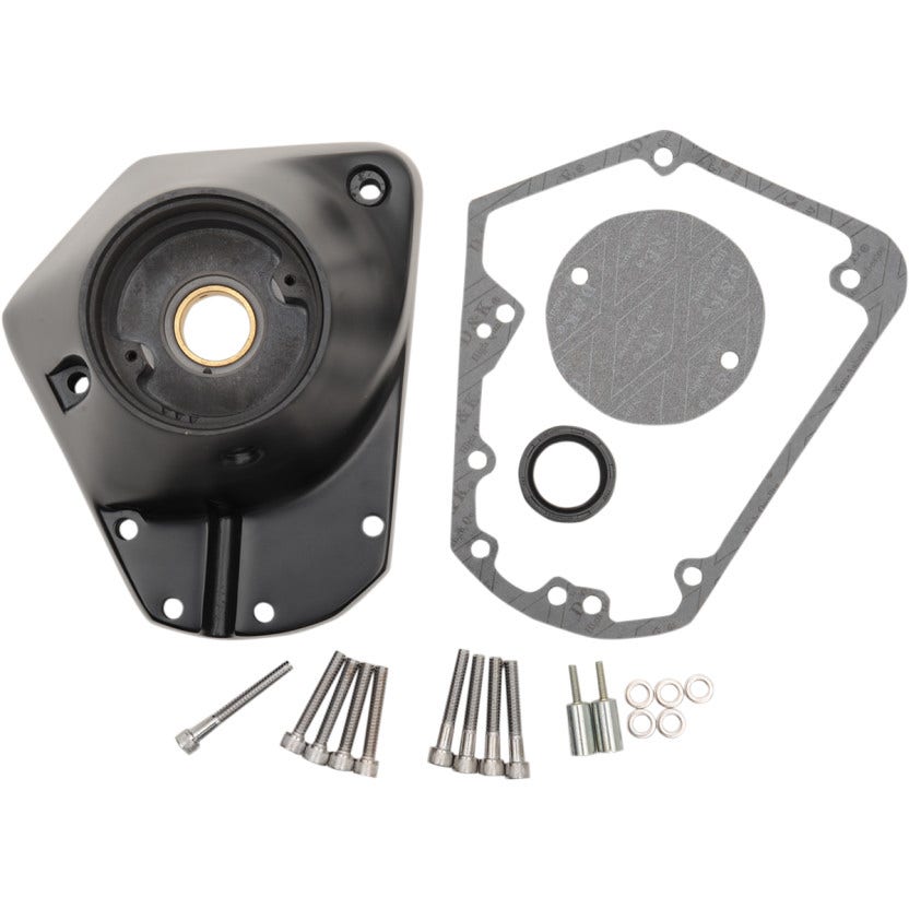 Drag Black EVO Big Twin Cam Chest Die Cast Cover Harley 93-99 Repl 25256-93