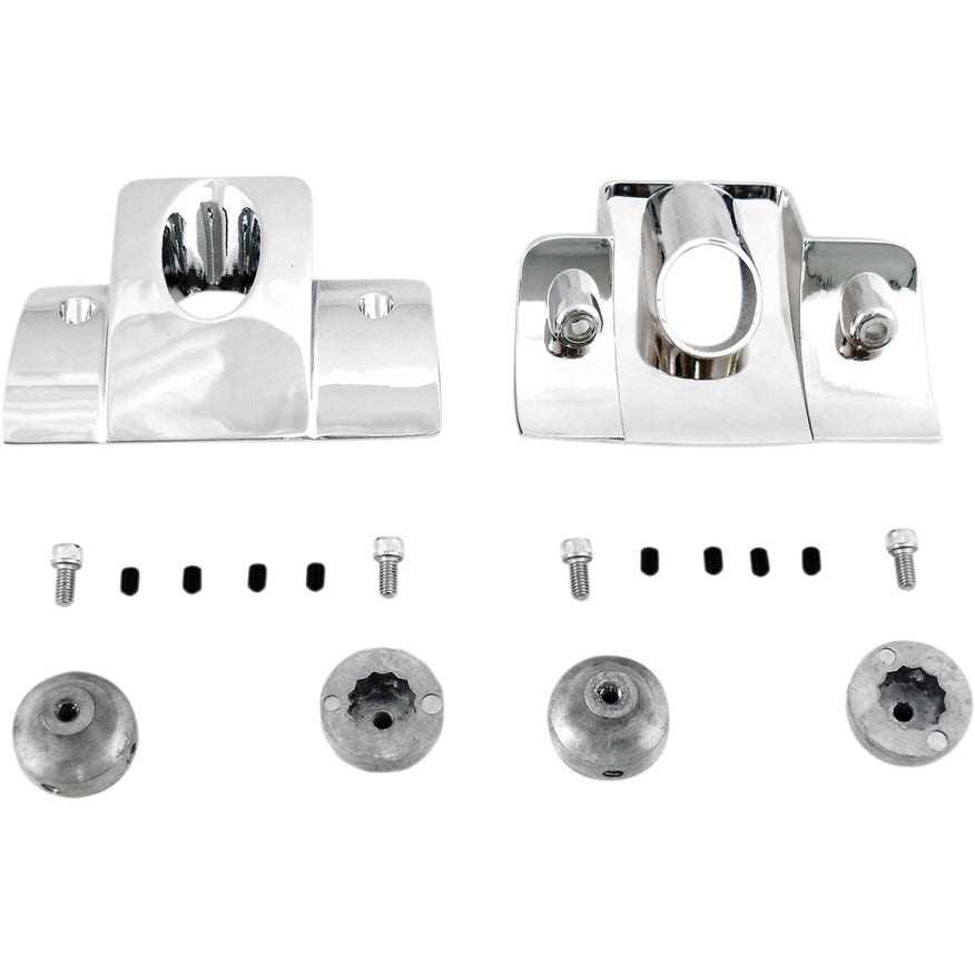 Drag Smooth Chrome Spark Plug Head Bolt Covers Harley Sportster XL 04-17