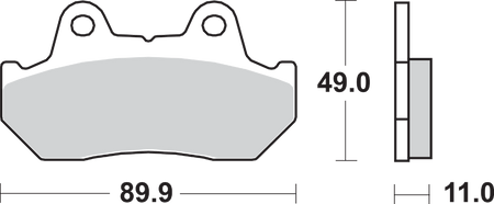 SBS Street Excel Sintered Brake Pads for Select 1977-2026 Honda Models