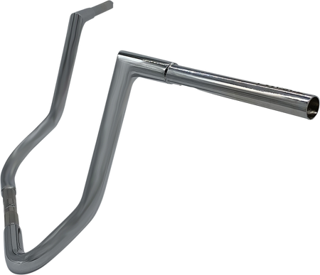 FBI Fat Baggers 1-1/4" EZ Flat Top Handlebars for Harley-Davidson FLH/X '86-'22 - Chrome / 14"