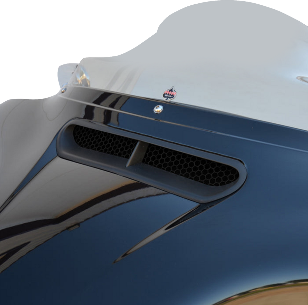 Klock Werks Fairing Vent Screen - Black / Honeycomb - Black – FLHT/FLHX