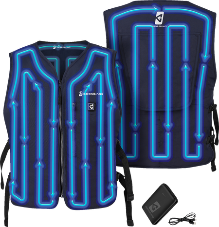 Gerbing Heated Clothing 5V Touch Button Circulatory Cooling Vest - Blue