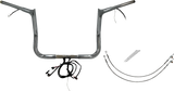 FBI Wired 1-1/4" Pointed Top Handlebar Kits for 16-20 FLHT/FLHX & Trike - Chrome / 12"