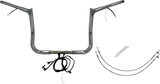 FBI Wired 1-1/4" Pointed Top Handlebar Kits for 14-15 FLHT/FLHX & Trike - Chrome / 12"