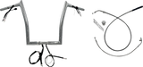 FBI 1-1/4" EZ Pointed Top Pre-Wired Handlebars for 24-25 FLTRX, 23-25 FLTRXSE - Chrome / 14"