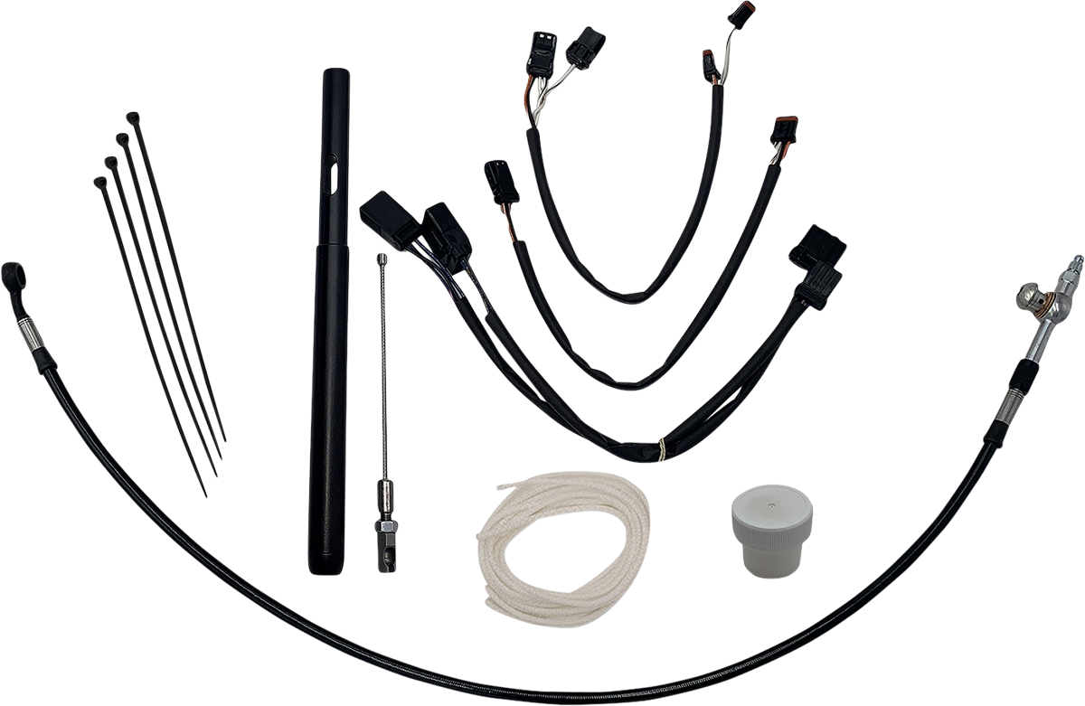 FBI Fat Baggers Control Installation Kit for 2014-2023 Harley-Davidson Touring - FLHR '21 / Black / 16"