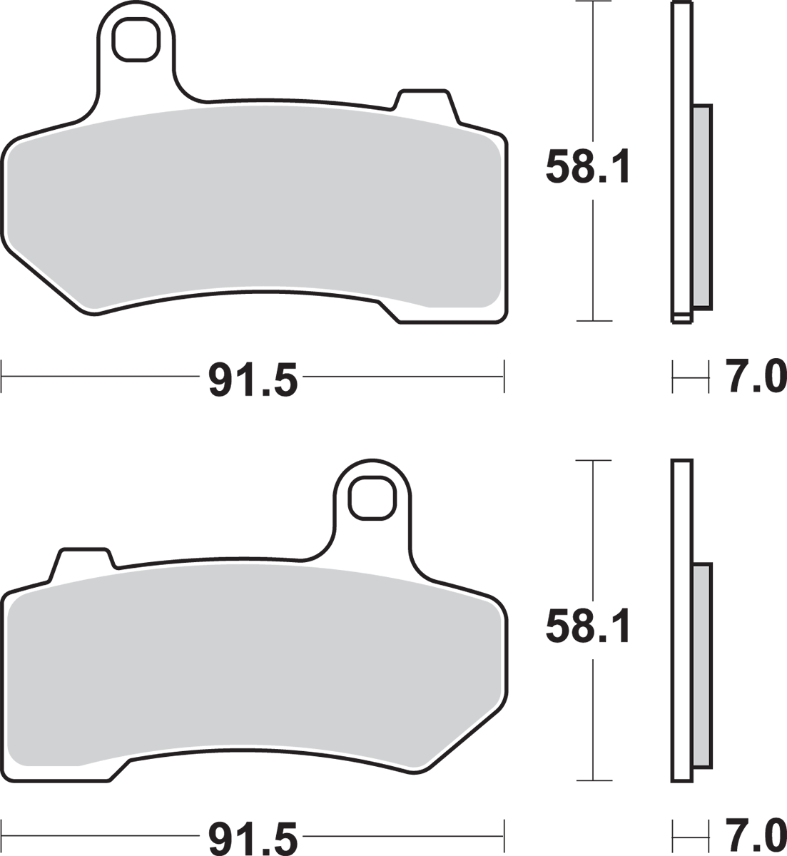 SBS Street Excel Sintered Brake Pads for 1984-2025 Harley-Davidson Touring / Softail / Dyna / FXR / Sportster / Pan America / V-Rod / FX Super Glide / LiveWire