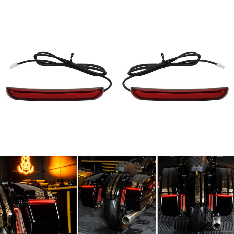 Hogworkz Slimz™ LED Saddlebag Lights for HOGWORKZ® Hardline Chopped Saddlebags