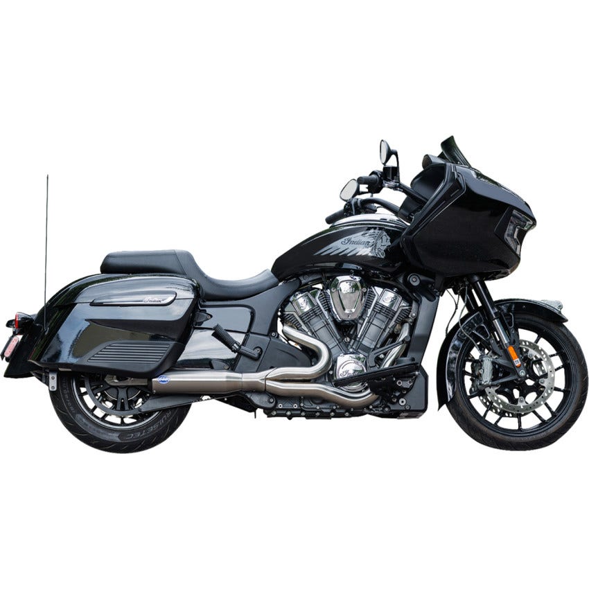 S&S Qualifier 2-Into-1 Steel Race Only Exhaust System 4 Harley 19-23 Challenger