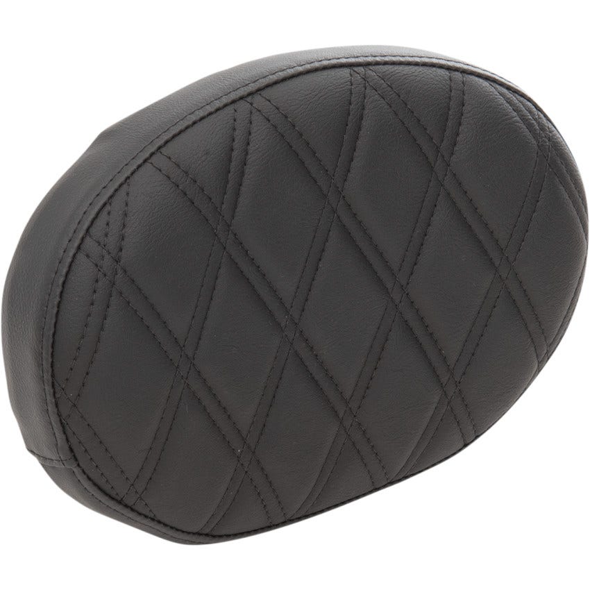 Drag Double Diamond W/Black Oval Backrest Pad for Harley 97-22 Touring Models