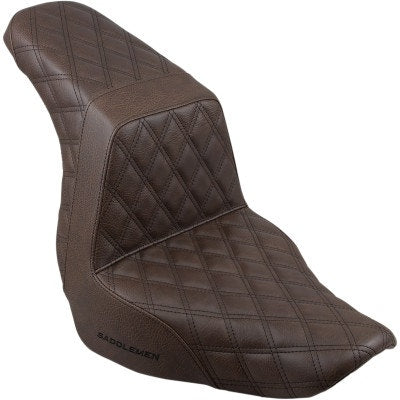 Saddlemen Step 2 Up Lattice Diamond Brown Seat M8 Harley Softail FXLR FLSB 18-23