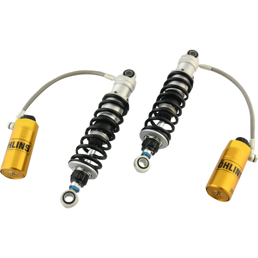 Ohlins STX 36 Twin Shocks W/Black Springs Harley 91-13 Touring Models