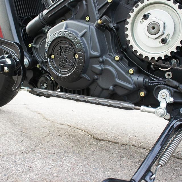 Joker Machine Chrome Adjustable Shift Rod Linkage Indian Scout Octane 15-20