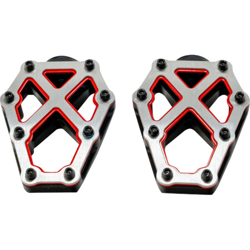 Kodlin Redline Black W/Red Accent NXL Footpegs Harley 18-25 FX/Sportster/PanAm
