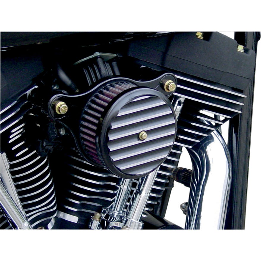 Joker Machine Black Finned Performance Air Cleaner Harley Sportster XL 07-15