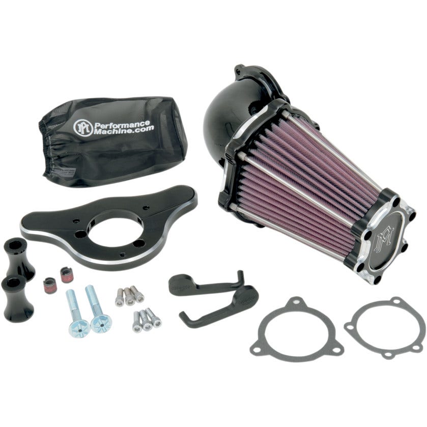 Performance Machine Fastair Intake Cleaner Stage 1 Harley Touring 08-15 Black