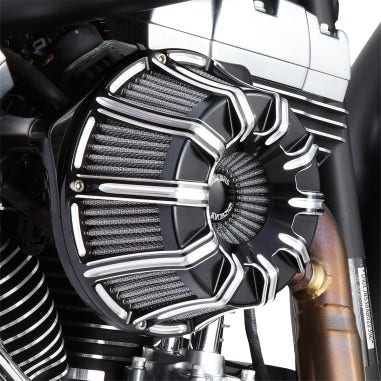 Arlen Ness Black Inverted Series 10-Gauge Stage 1 Air Cleaner Harley XL 91-16