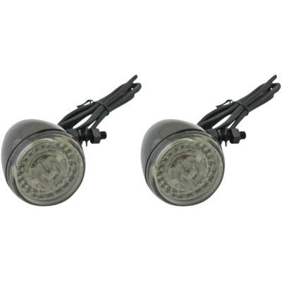 Custom Dynamics ProBeam Black Dynamic Ringz Amber White LED Turn Signals Harley