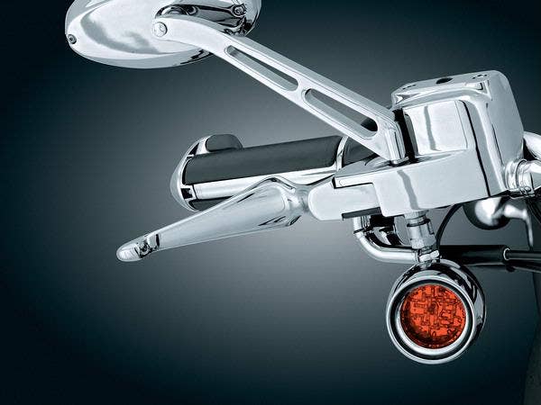 Kuryakyn Chrome Boss Blades Lever Set Cable Harley Softail Dyna FXR XL Cable Clutch