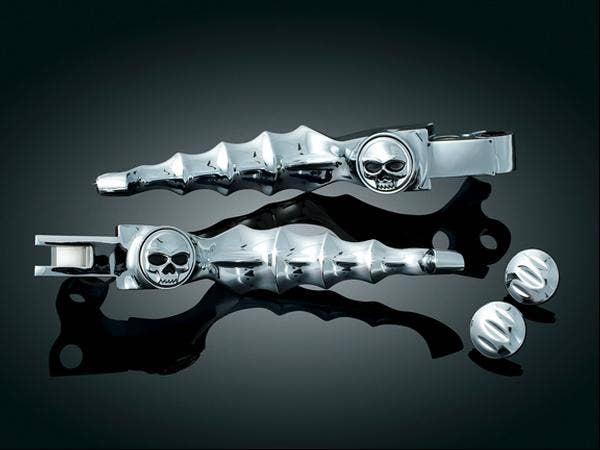 Kuryakyn Chrome Zombie Brake Clutch Levers Harley Sportster Cable Clutch 04-13