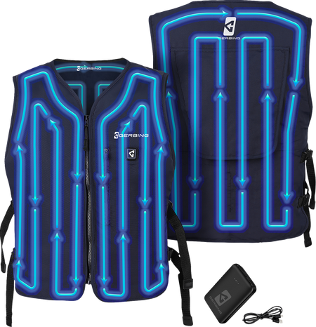 Gerbing Heated Clothing 5V Touch Button Circulatory Cooling Vest - Blue