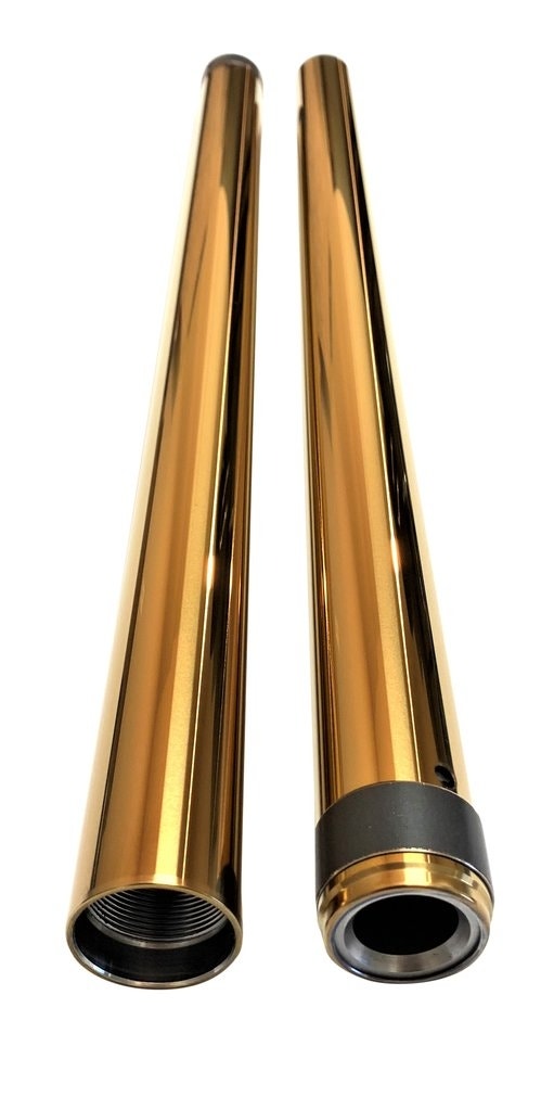 Pro One 105420G Fork Tube Gold TIN 41 mm 22.25" OE Repl 4593000 Harley 97-17