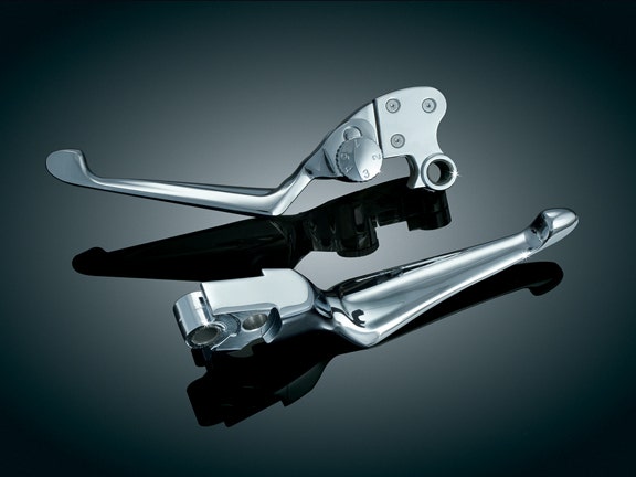 Kuryakyn Chrome Boss Blades with Adjustable Clutch Lever '04-UP Sportster (pr)