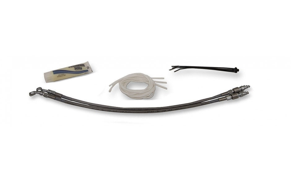 FBI EZ Install 12" Braided Handlebar Install Kit 4 Harley 08-13 Hydraulic Clutch