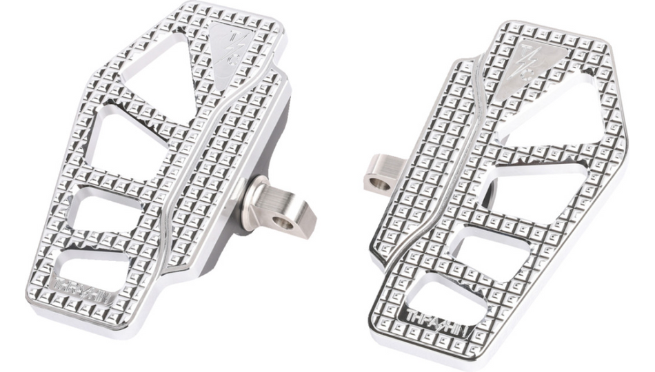Thrashin Apex Mini Chrome Floorboards 4 Harley 00-17 FXD/FXR/FXST/XL