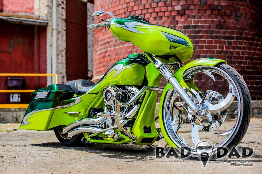 Bad Dad Classic Series Chin Spoiler w/ Single Vent for 97-13 FLH/T Touring Models