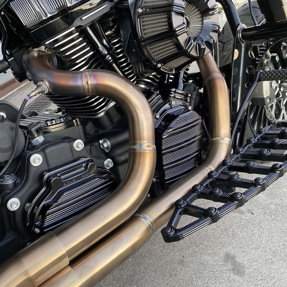 Arlen Ness 18-266 Black 10-Gauge Rocker Box Covers Harley Milwaukee Eight 17-Up