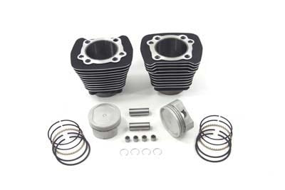883 to 1200 Black Cylinder 9.5:1 Piston Big Bore Conversion Kit Harley Sportster