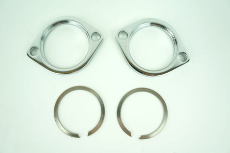 Custom Chrome Exhaust Flange Kit Chrome for Harley Twin Cam & EVO Models