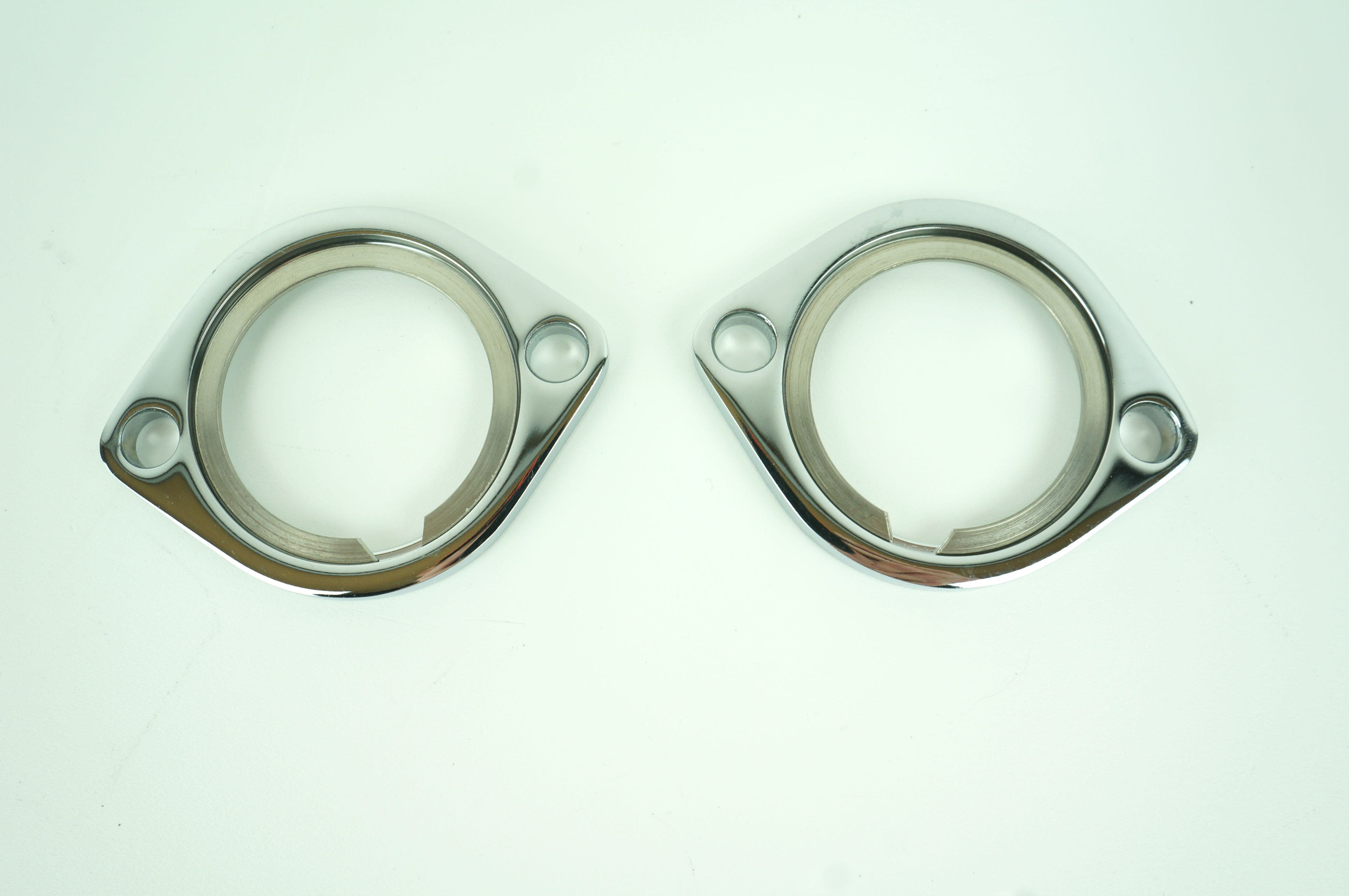 Custom Chrome Exhaust Flange Kit Chrome for Harley Twin Cam & EVO Models