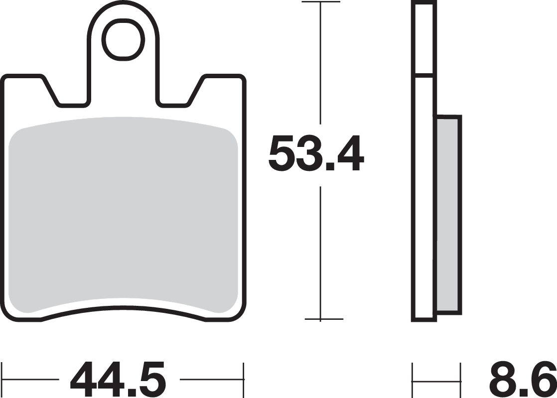 SBS Street Excel Sintered Brake Pads for Select 1993-2026 Triumph Models
