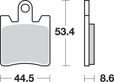 SBS Street Excel Sintered Brake Pads for Select 1993-2026 Triumph Models