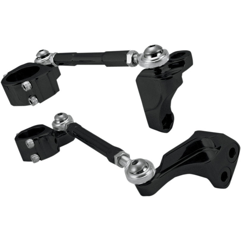 Alloy Art DC-1 Black CNC Combi Frame Stabilizer Harley Dyna 06-17