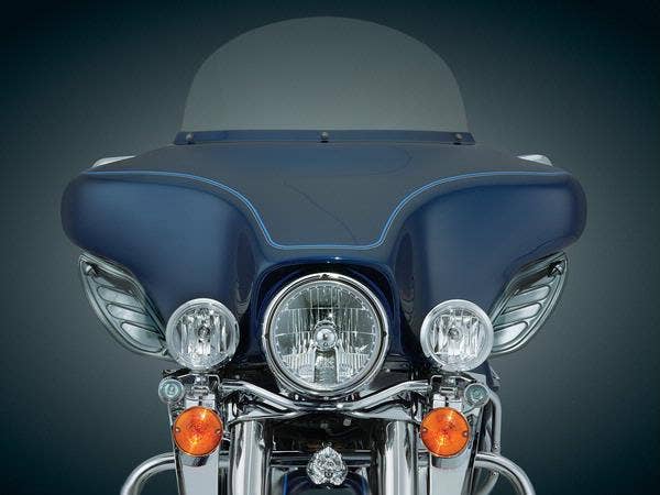 Kuryakyn Dark Smoked Dragon Wings for 96-13 Harley Touring & Trike Models