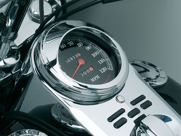 Kuryakyn Speedometer Trim Ring with Visor for Harley Models