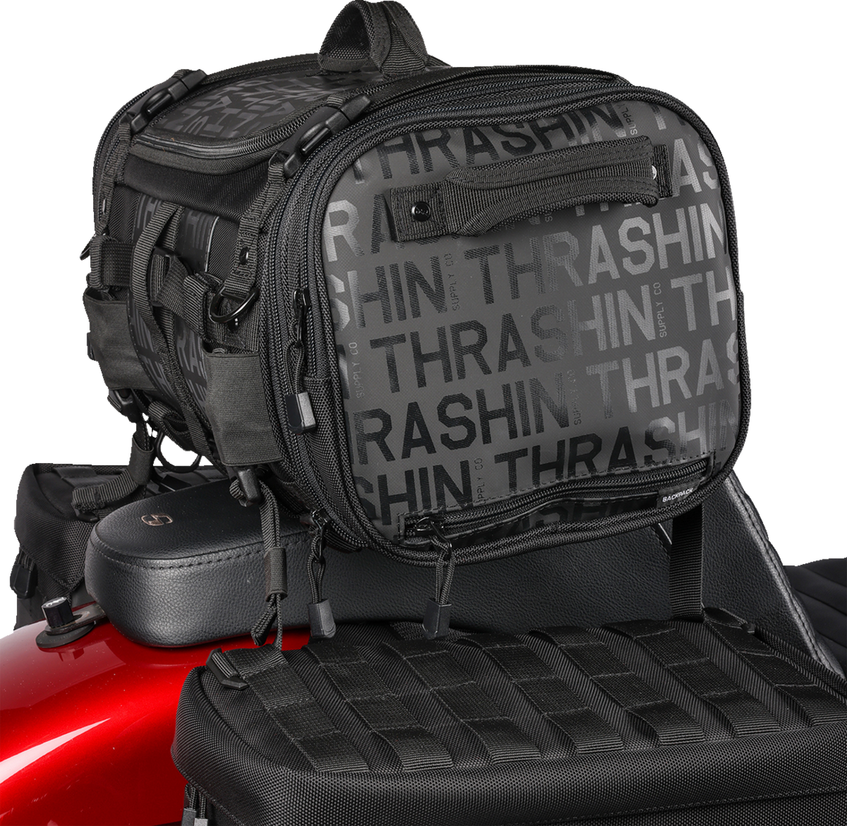 Thrashin Supply Co. Bag/Luggage Strap Kit - Black