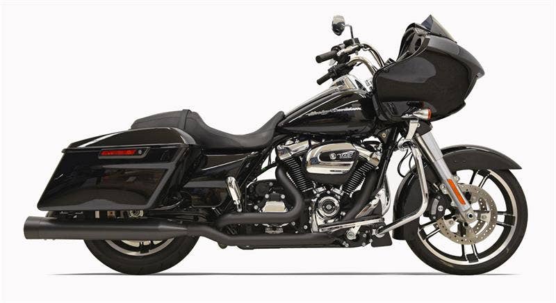 Bassani Xhaust Black True Dual Down Under Head Pipes Headers Harley 17-19