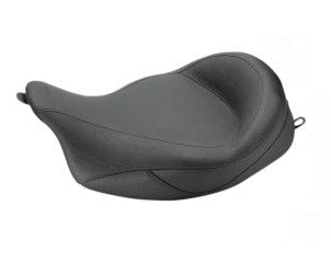 Mustang 76067 Super Wide Black Vintage Solo Seats for Harley Touring FLH/T 08-23