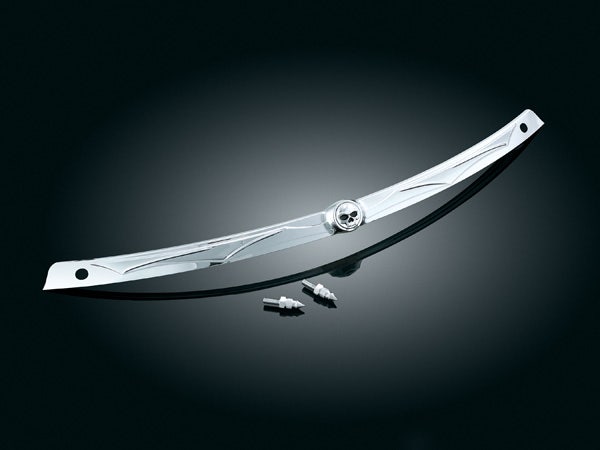 Kuryakyn 1198 Chrome Zombie Windshield Trim 96-13 Harley Batwing FLHT/FLHX 
