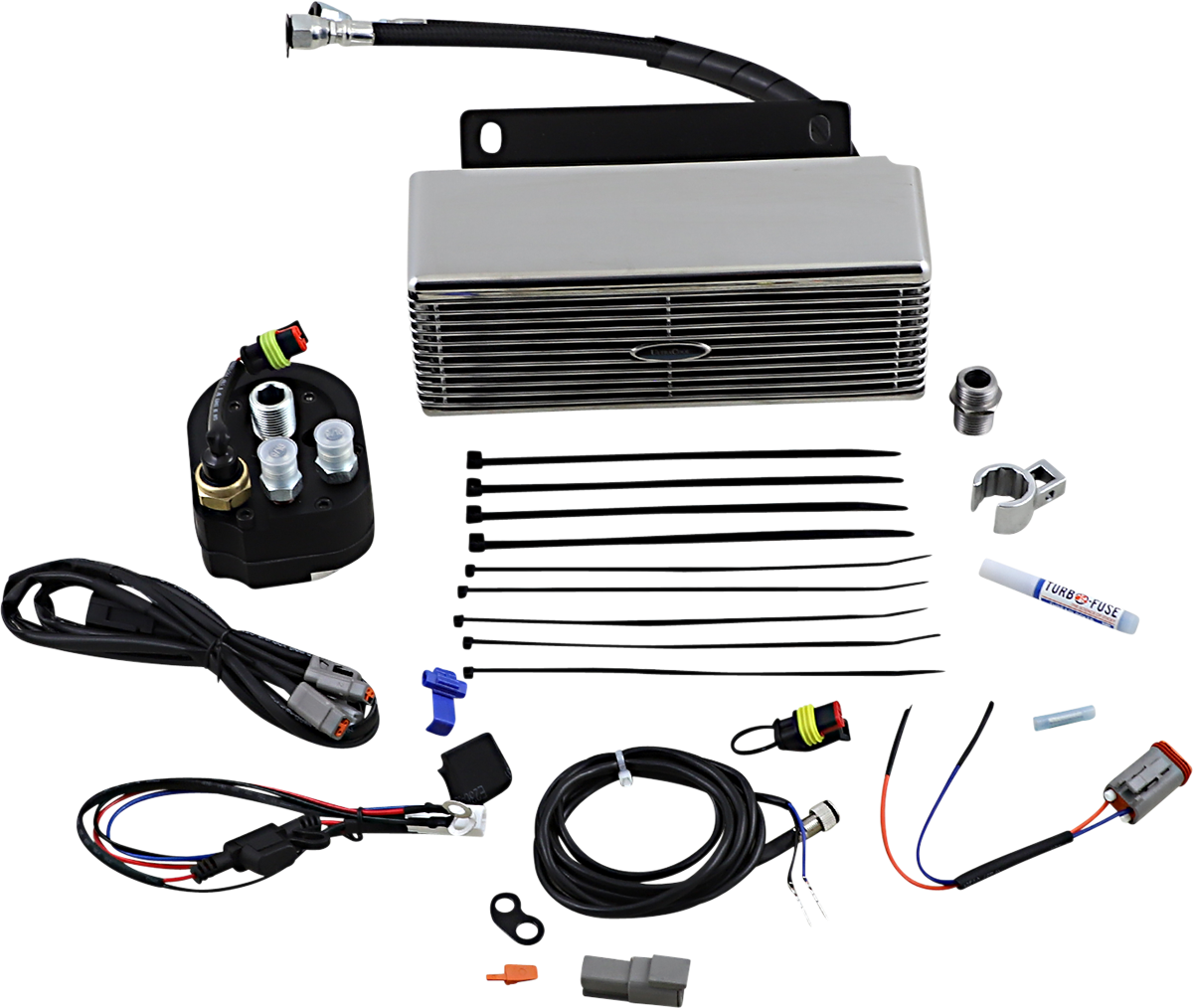 UltraCool RF-2 S&S T-Series 3.0 Below Regulator Mount Oil Cooler Kit for 2009-2016 Harley-Davidson Touring & Trike