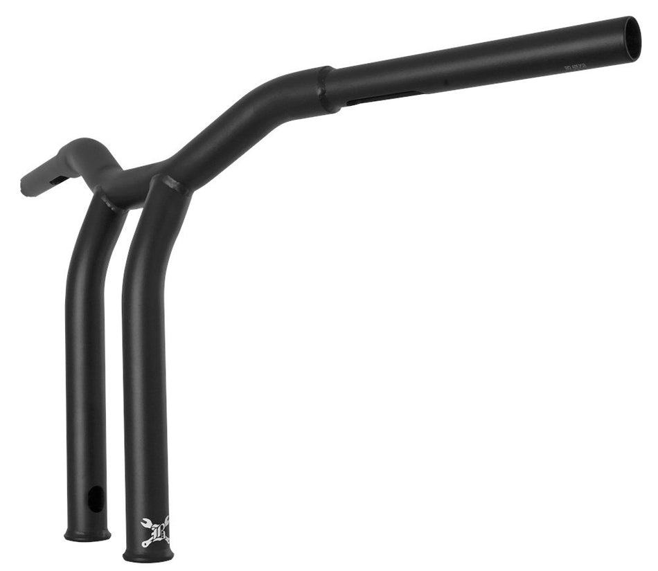 Burly Brand Matte Black Dominator Bars Raked 12 Rise Internal Wiring B12-6052SB