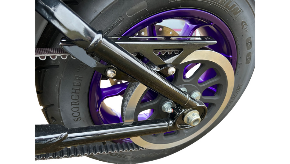 Kodlin USA Upper Belt Guard for 18-23 Softail Models Black Powder Coating Finish