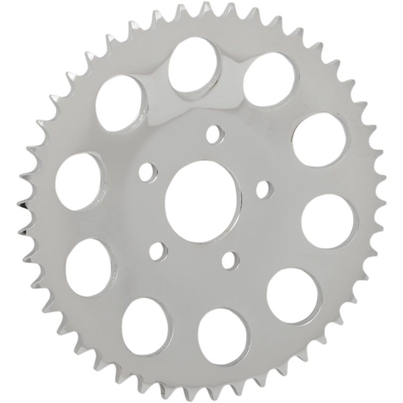 Drag Chrome 49 Tooth .46" Offset Dished Rear Wheel Sprocket 530 Chain 86-99 HD