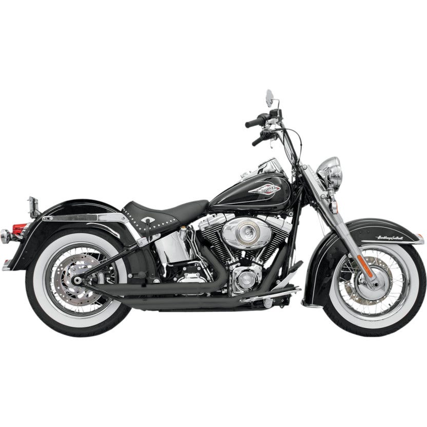 Bassani Black Firepower FireFlight Exhaust for Harley Softail Models 86-17