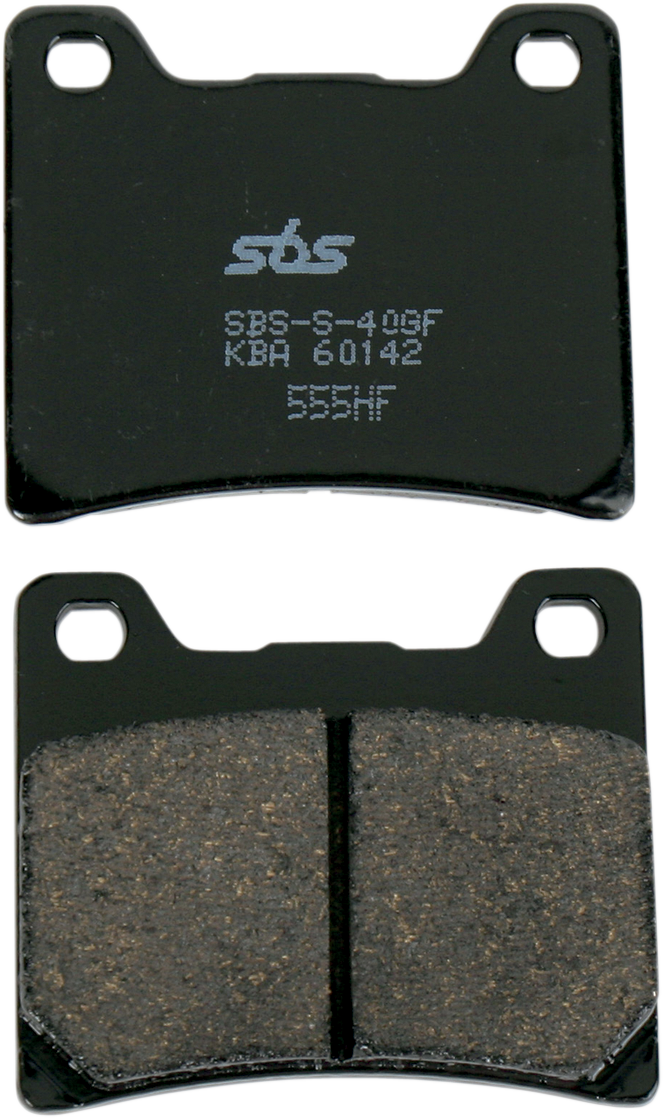 SBS 555HF Street Ceramic Organic Front/Rear Brake Pads